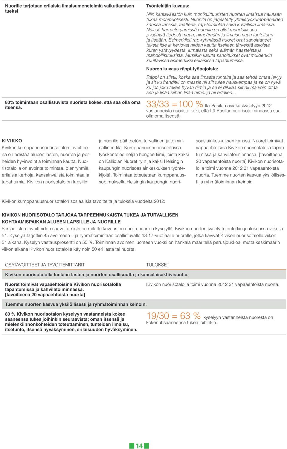 Näissä harrasteryhmissä nuorilla on ollut mahdollisuus pysähtyä tiedostamaan, nimeämään ja ilmaisemaan tunteitaan ja itseään.