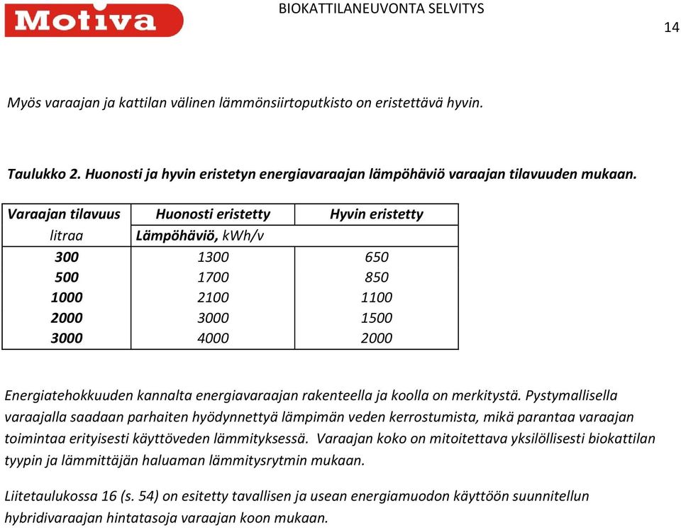 rakenteella ja koolla on merkitystä. Pystymallisella varaajalla saadaan parhaiten hyödynnettyä lämpimän veden kerrostumista, mikä parantaa varaajan toimintaa erityisesti käyttöveden lämmityksessä.