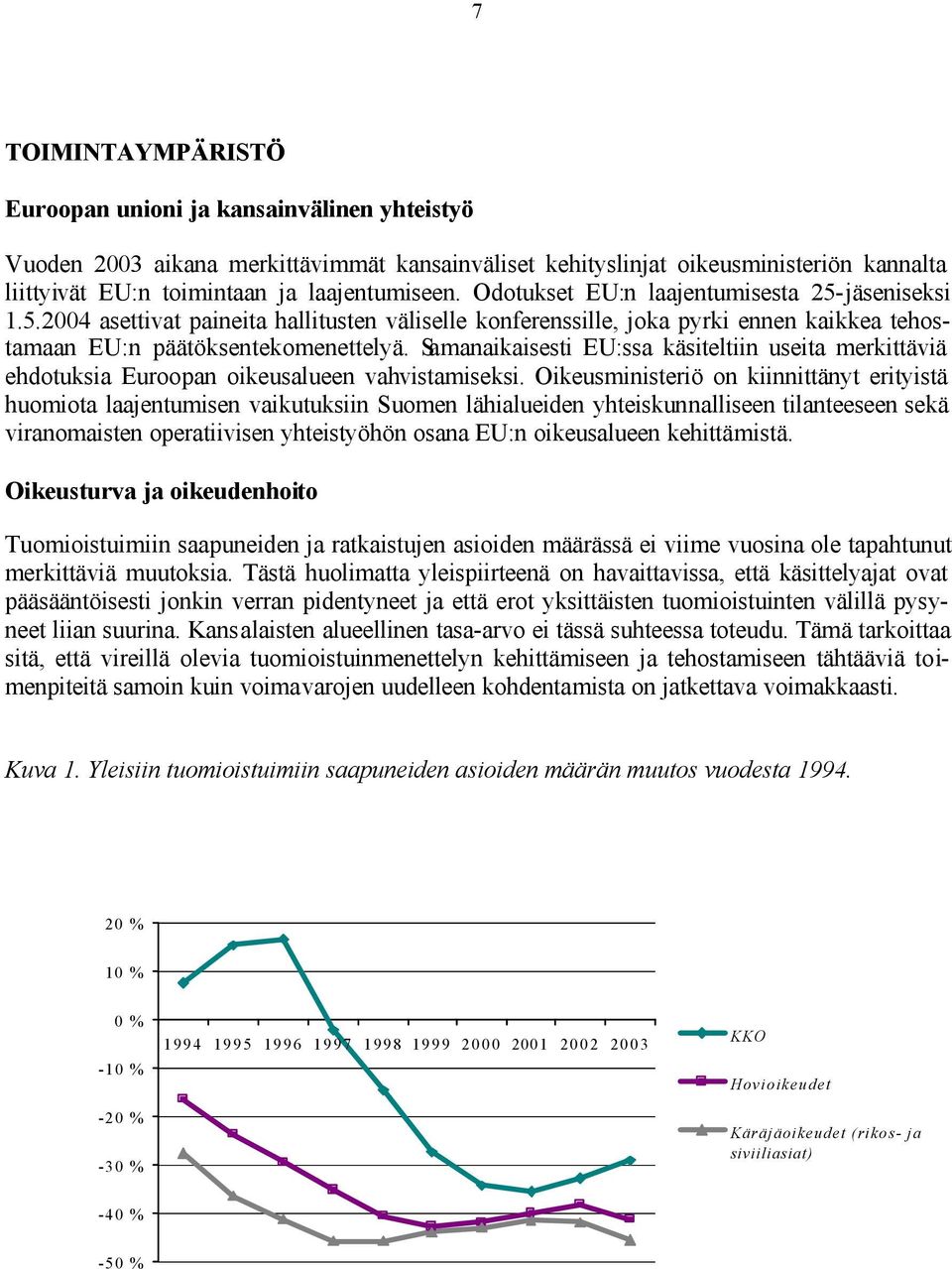 Samanaikaisesti EU:ssa käsiteltiin useita merkittäviä ehdotuksia Euroopan oikeusalueen vahvistamiseksi.