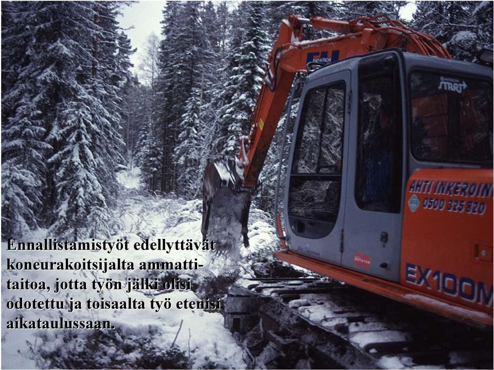 taitoa, jotta työn jälki olisi