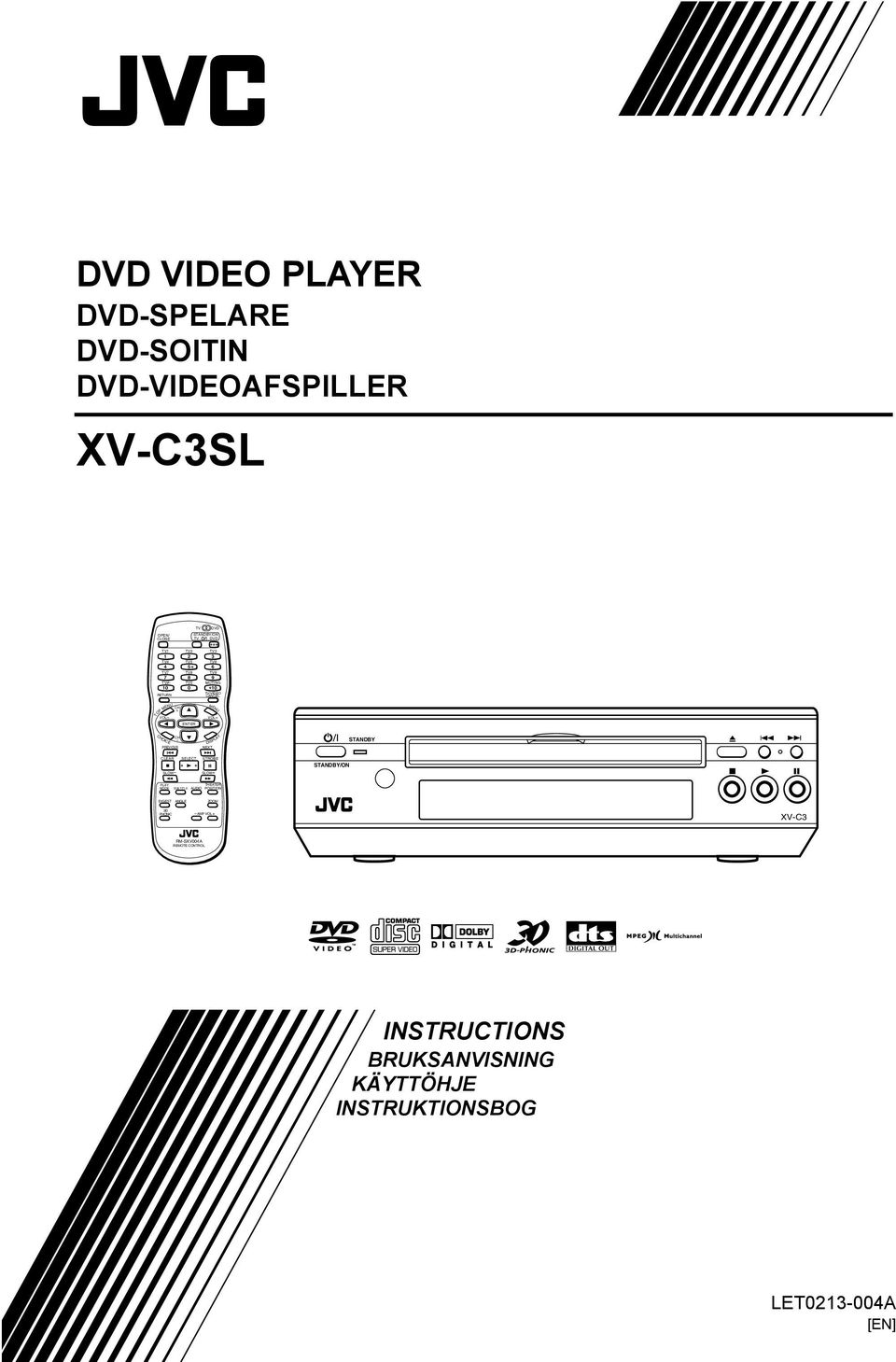 - AMP XV-C3 INSTRUCTIONS BRUKSANVISNING