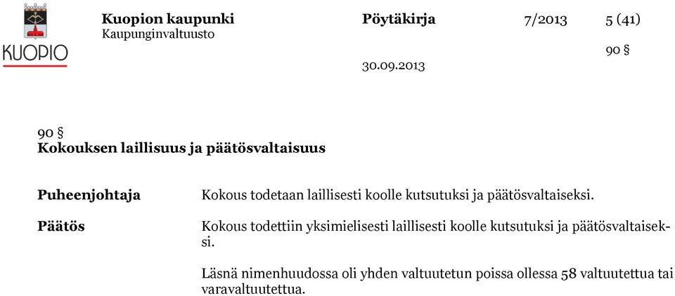 päätösvaltaiseksi.