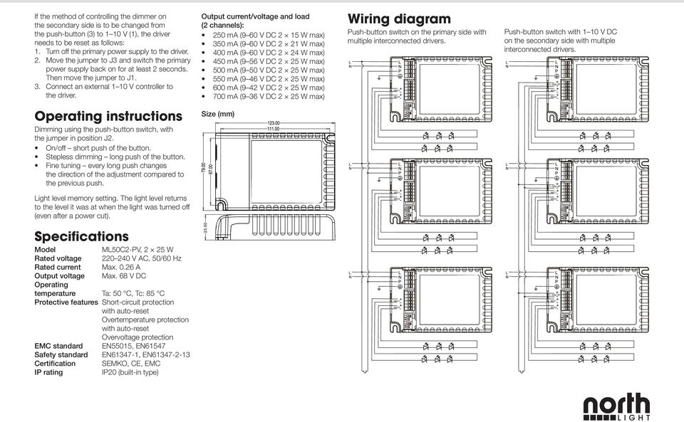 Connect an external 1 10 V controller to the driver.