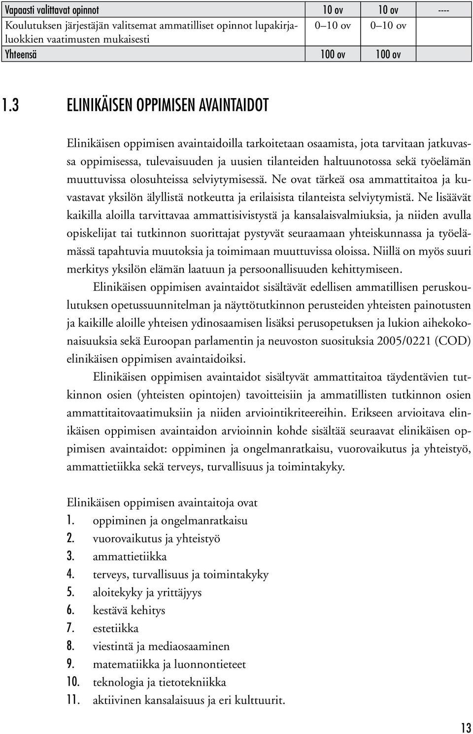 työelämän muuttuvissa olosuhteissa selviytymisessä. Ne ovat tärkeä osa ammattitaitoa ja kuvastavat yksilön älyllistä notkeutta ja erilaisista tilanteista selviytymistä.