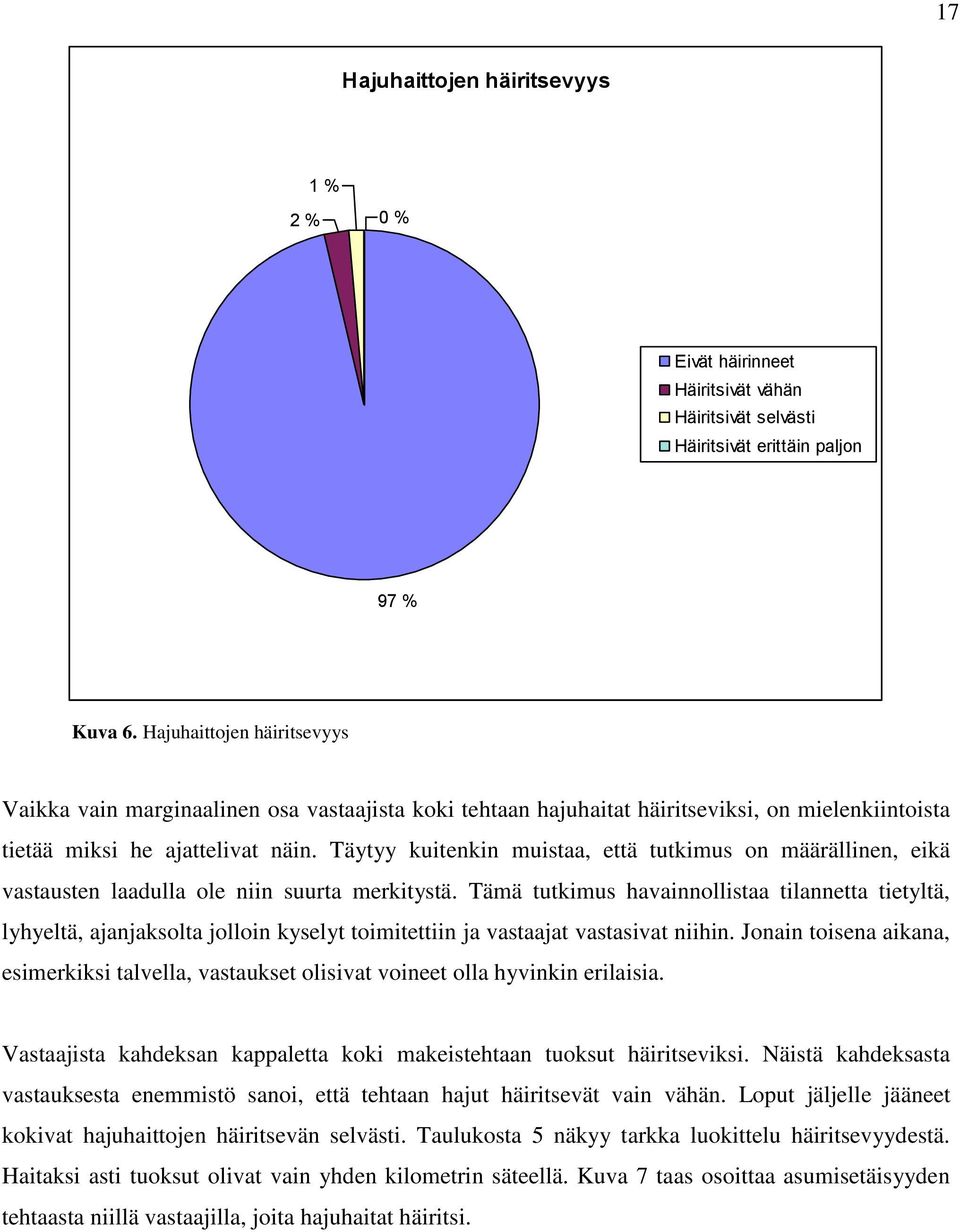 Täytyy kuitenkin muistaa, että tutkimus on määrällinen, eikä vastausten laadulla ole niin suurta merkitystä.