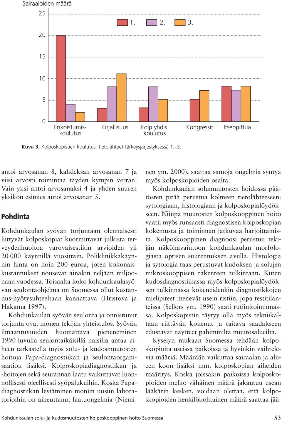 Pohdinta Kohdunkaulan syövän torjuntaan olennaisesti liittyvät kolposkopiat kuormittavat julkista terveydenhuoltoa varovaisestikin arvioiden yli 20 000 käynnillä vuosittain.