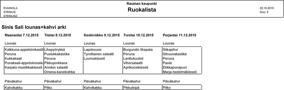 2015 Keskiviikko 9.12.