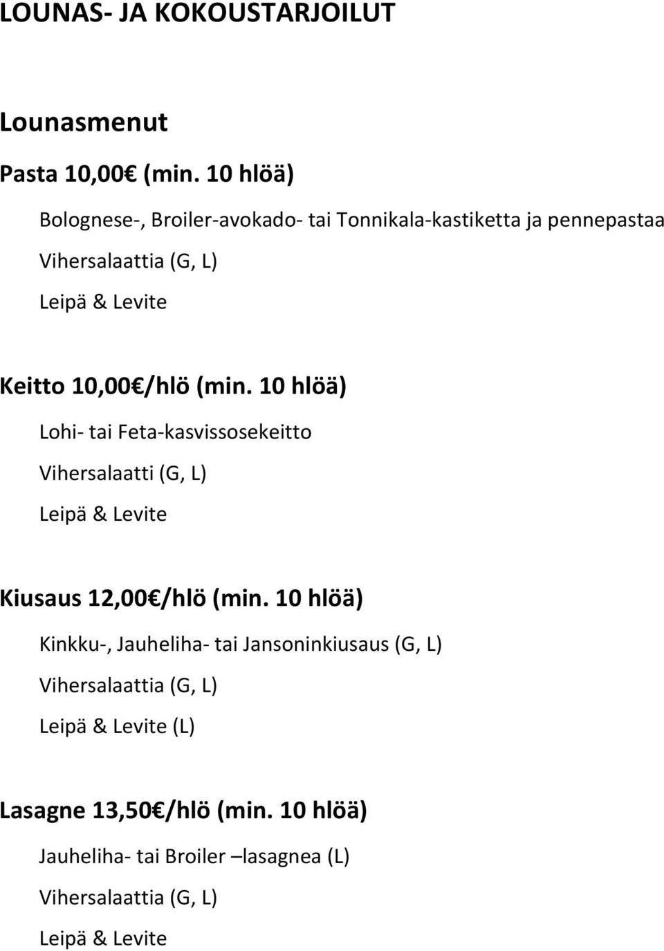 /hlö (min.