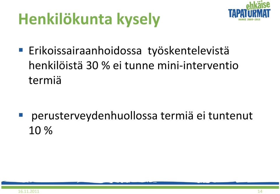 tunne mini interventio termiä