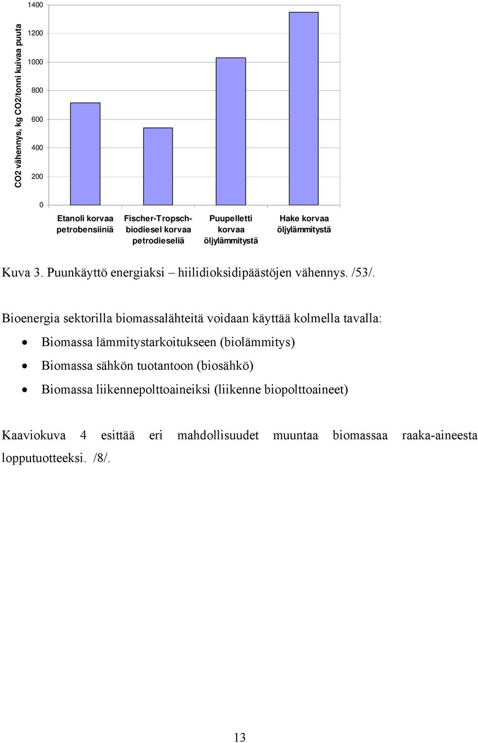 Bioenergia sektorilla biomassalähteitä voidaan käyttää kolmella tavalla: Biomassa lämmitystarkoitukseen (biolämmitys) Biomassa sähkön tuotantoon