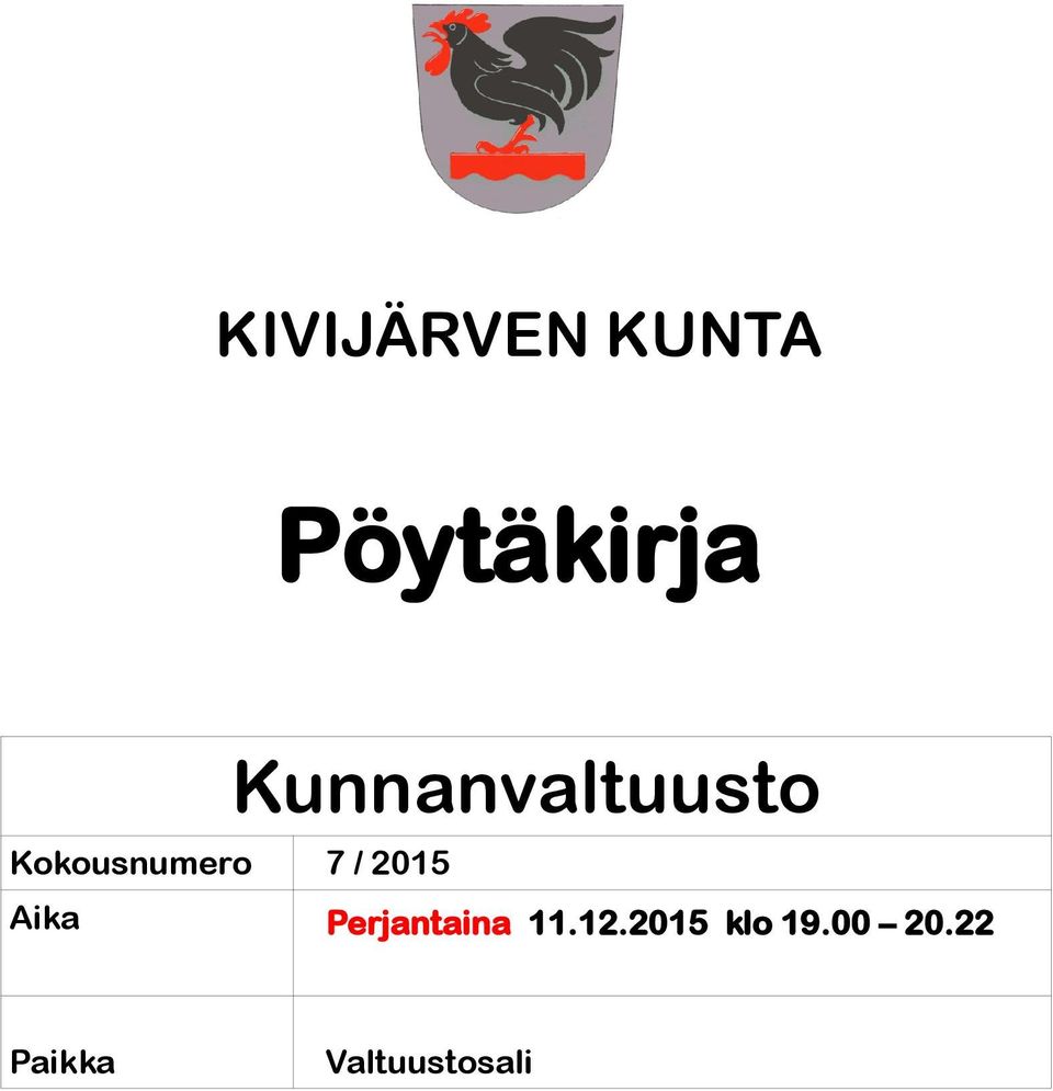 Aika Perjantaina klo