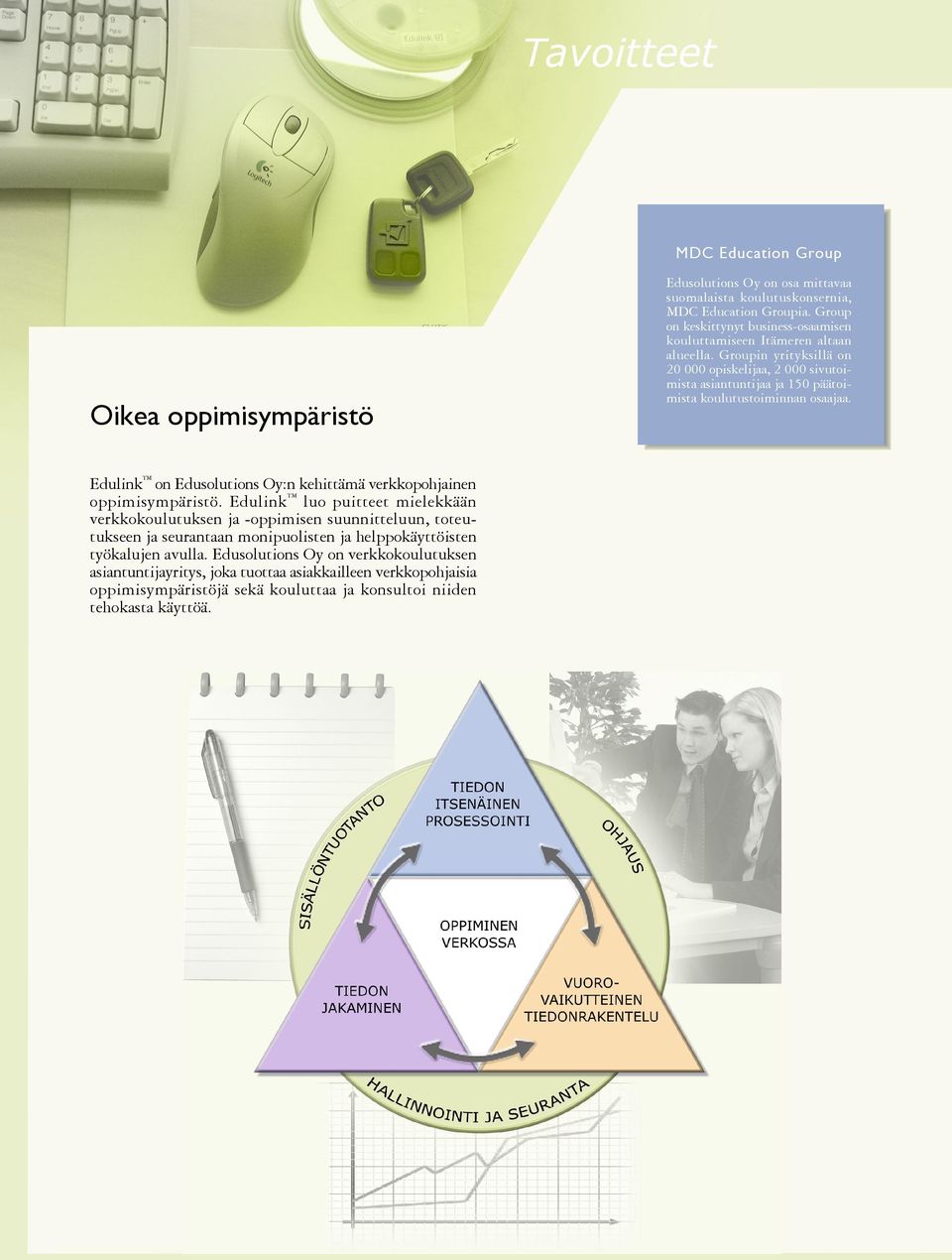 Groupin yrityksillä on 20 000 opiskelijaa, 2 000 sivutoimista asiantuntijaa ja 150 päätoimista koulutustoiminnan osaajaa.