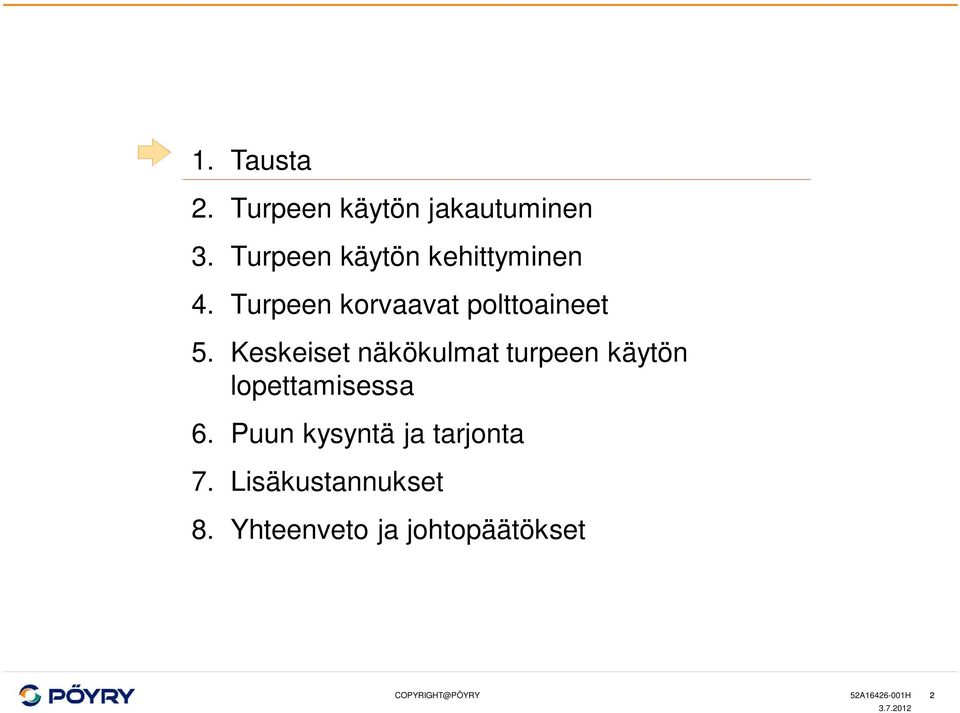 Turpeen korvaavat polttoaineet 5.