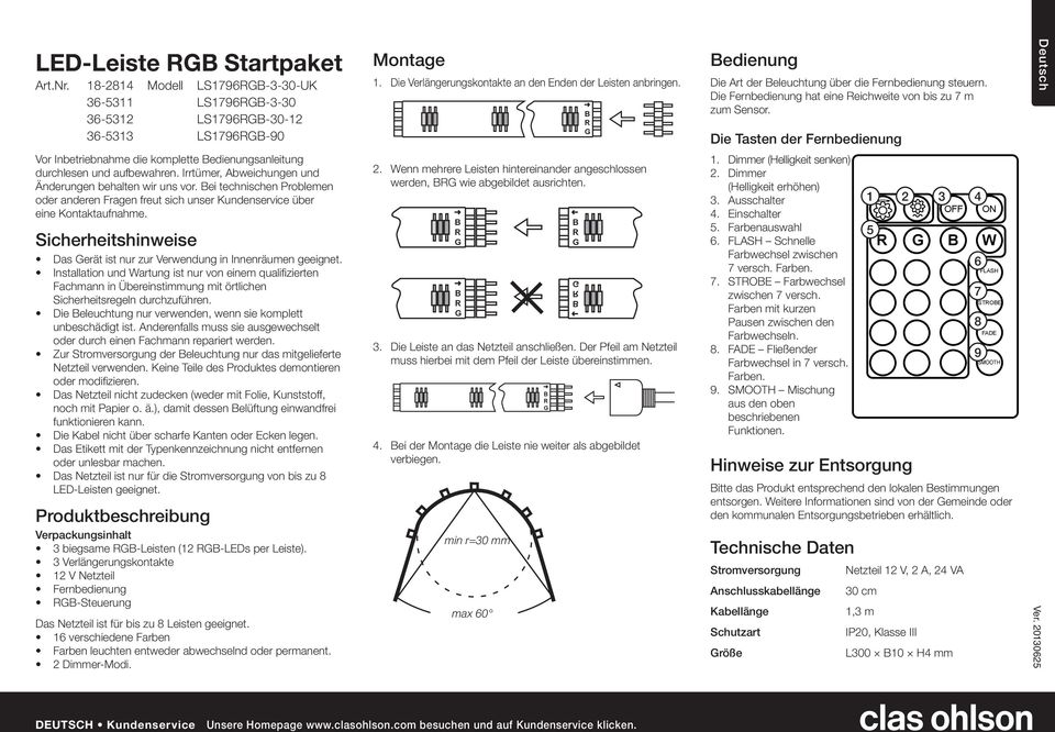 Die Tasten der Fernbedienung Deutsch Vor Inbetriebnahme die komplette edienungsanleitung durchlesen und aufbewahren. Irrtümer, Abweichungen und Änderungen behalten wir uns vor.