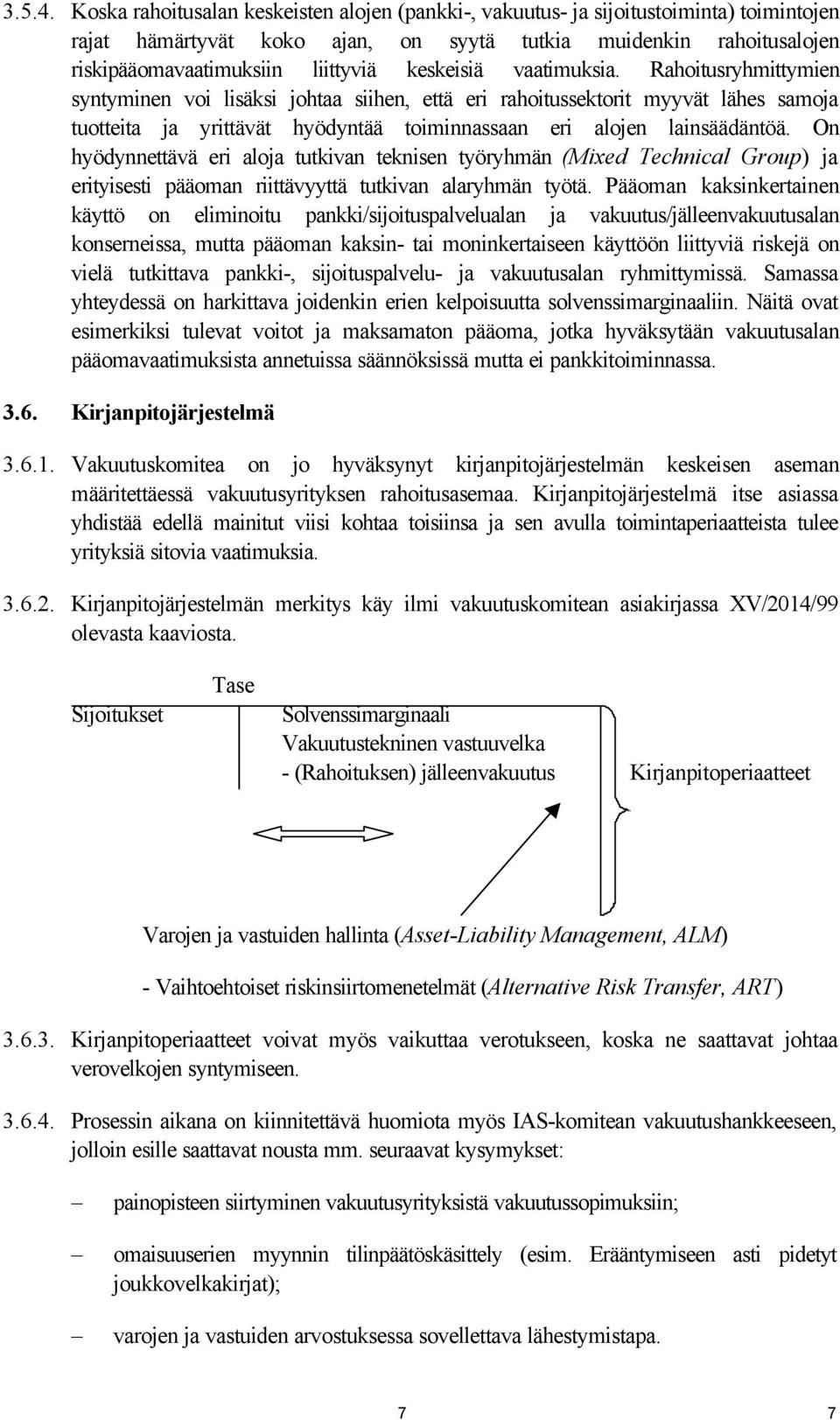 keskeisiä vaatimuksia. Rahoitusryhmittymien syntyminen voi lisäksi johtaa siihen, että eri rahoitussektorit myyvät lähes samoja tuotteita ja yrittävät hyödyntää toiminnassaan eri alojen lainsäädäntöä.