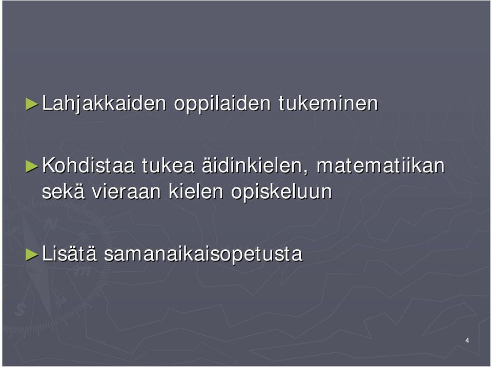 matematiikan sekä vieraan kielen