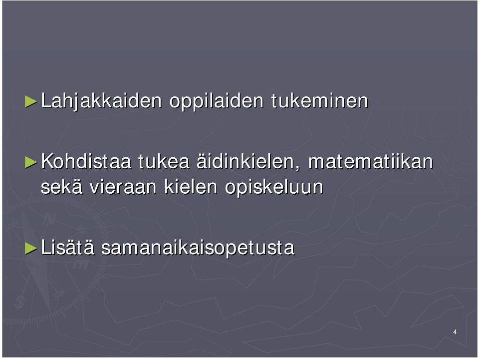 matematiikan sekä vieraan kielen