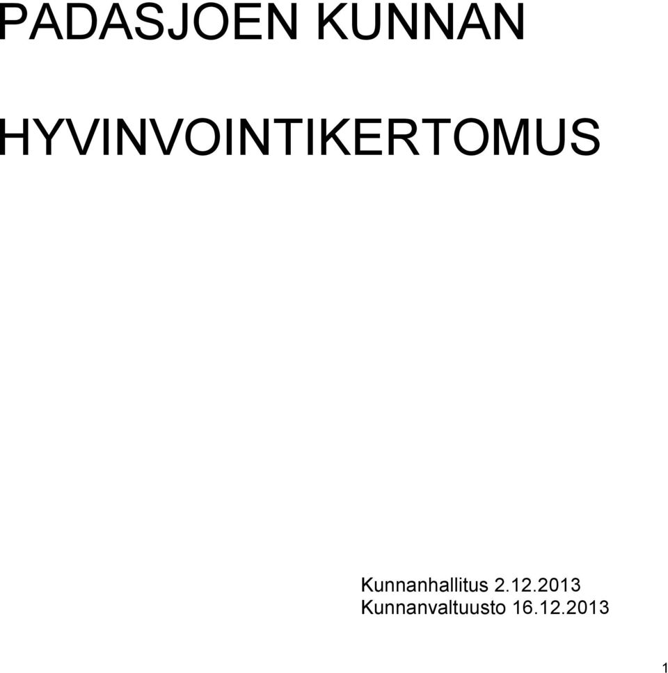 Kunnanhallitus 2.12.