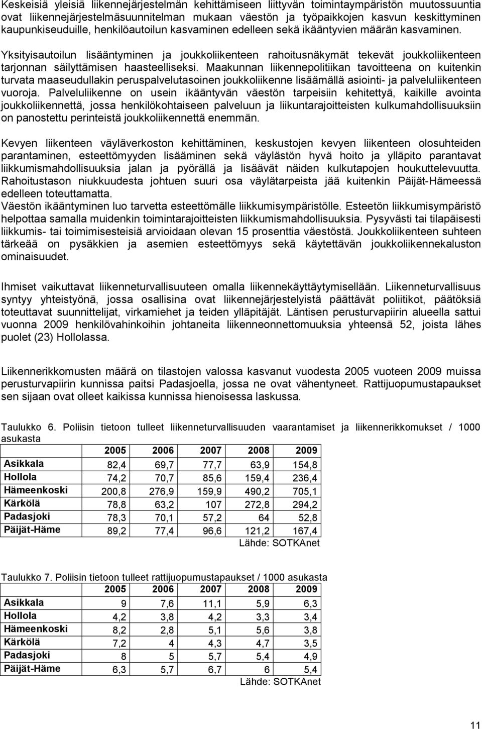 Yksityisautoilun lisääntyminen ja joukkoliikenteen rahoitusnäkymät tekevät joukkoliikenteen tarjonnan säilyttämisen haasteelliseksi.