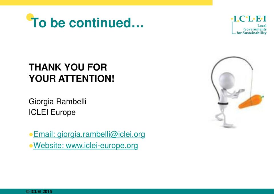 Giorgia Rambelli ICLEI Europe