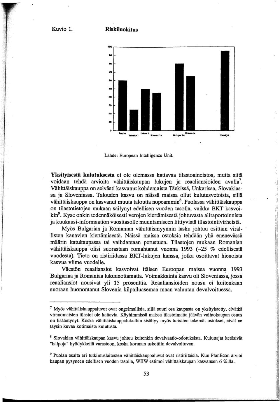 Vähittäiskauppa on selvästi kasvanut kohdemaista Tsekissä, Unkarissa, Slovakiassa ja Sloveniassa.