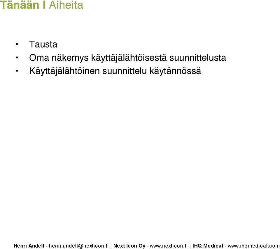 suunnittelusta