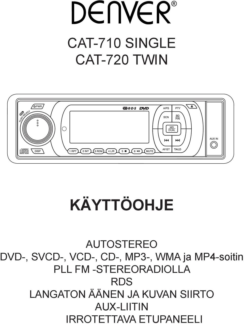 FM -STEREORADIOLLA 8 9 0 3 4 4 5 6 9 5 RDS 4 (-6) LANGATON ÄÄNEN
