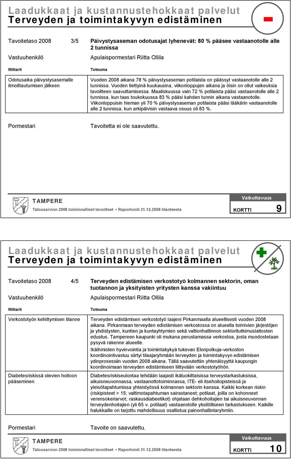 Vuoden tiettyinä kuukausina, viikonloppujen aikana ja öisin on ollut vaikeuksia tavoitteen saavuttamisessa.