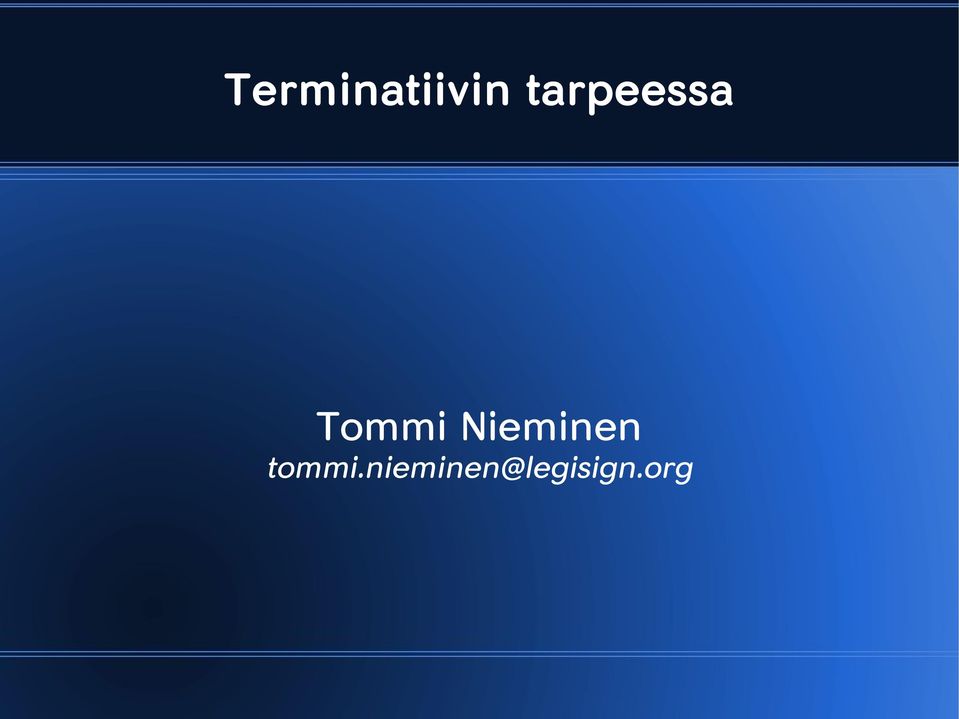 Nieminen tommi.