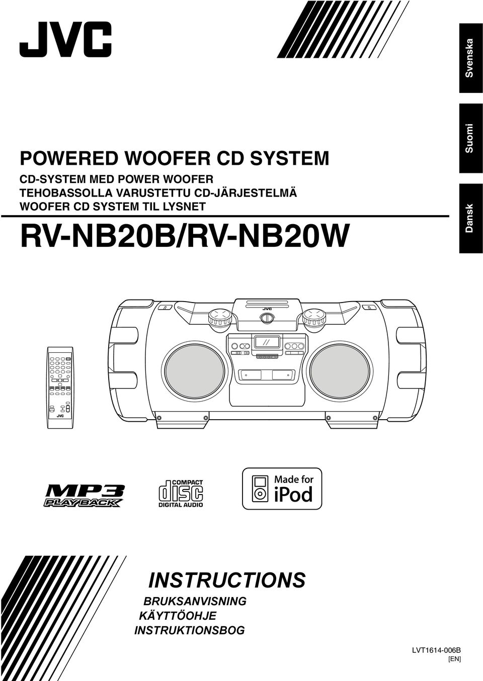 SYSTEM TIL LYSNET RV-NB20B/RV-NB20W Suomi Dansk