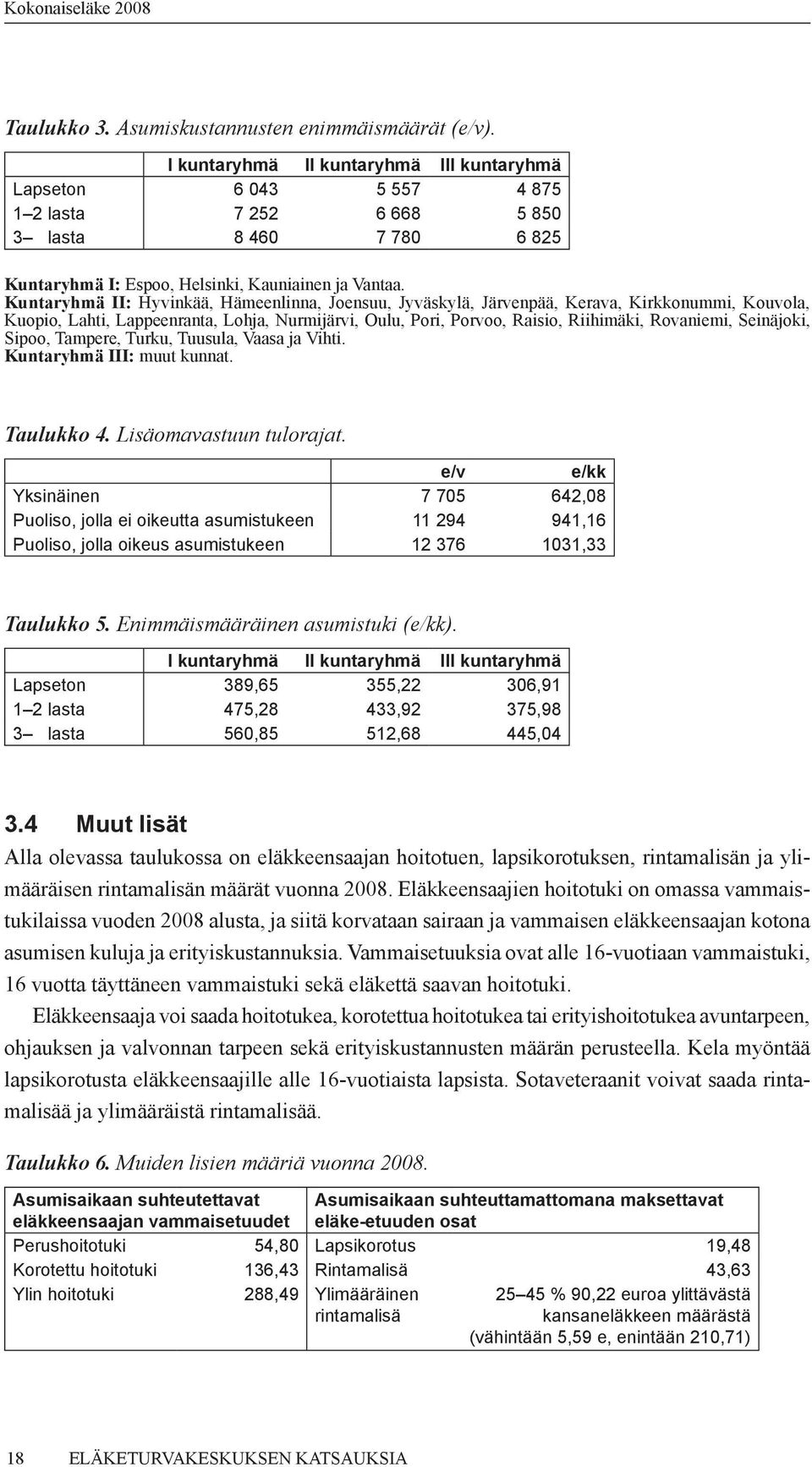 Kuntaryhmä II: Hyvinkää, Hämeenlinna, Joensuu, Jyväskylä, Järvenpää, Kerava, Kirkkonummi, Kouvola, Kuopio, Lahti, Lappeenranta, Lohja, Nurmijärvi, Oulu, Pori, Porvoo, Raisio, Riihimäki, Rovaniemi,