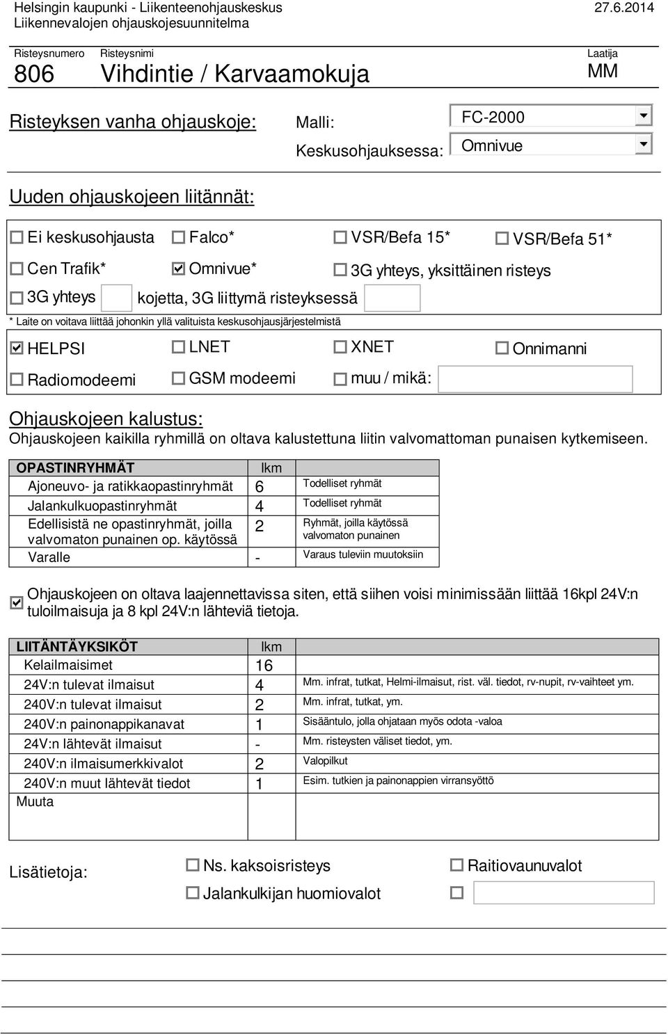 ratikkaopastinryhmät 6 Jalankulkuopastinryhmät 4 Edellisistä