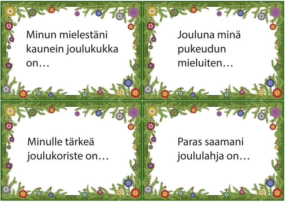 pukeudun mieluiten Minulle