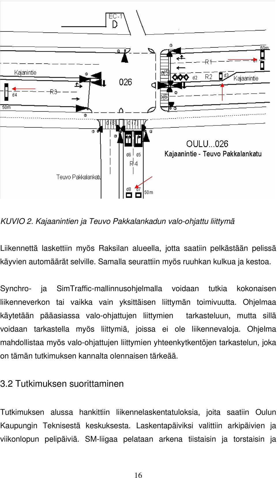 Ohjelmaa käytetään pääasiassa valo-ohjattujen liittymien tarkasteluun, mutta sillä voidaan tarkastella myös liittymiä, joissa ei ole liikennevaloja.