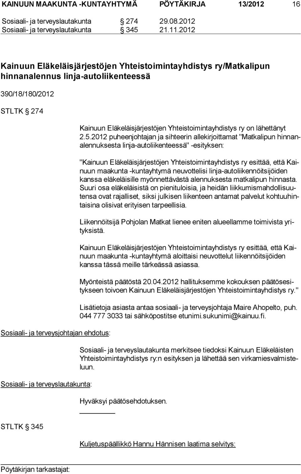 terveyslautakunta: STLTK 345 