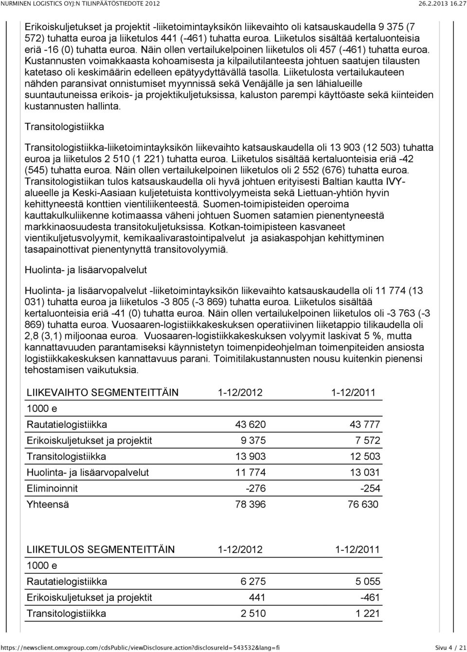 Kustannusten voimakkaasta kohoamisesta ja kilpailutilanteesta johtuen saatujen tilausten katetaso oli keskimäärin edelleen epätyydyttävällä tasolla.