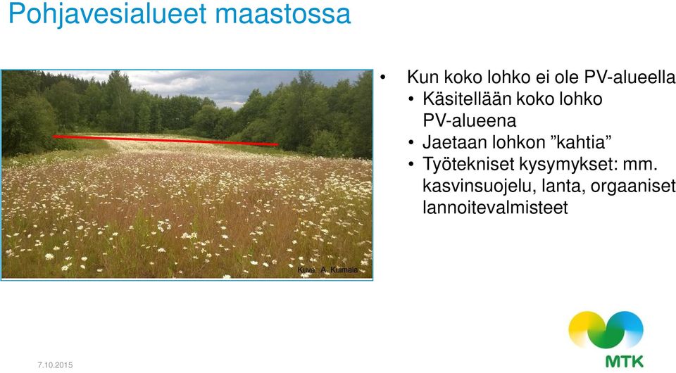 Jaetaan lohkon kahtia Työtekniset kysymykset: mm.