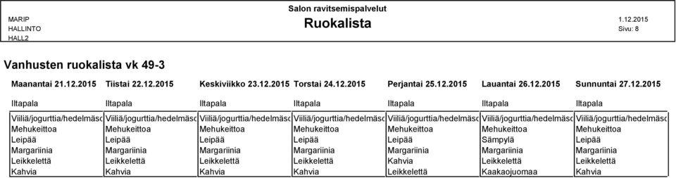 2015 Torstai 24.12.