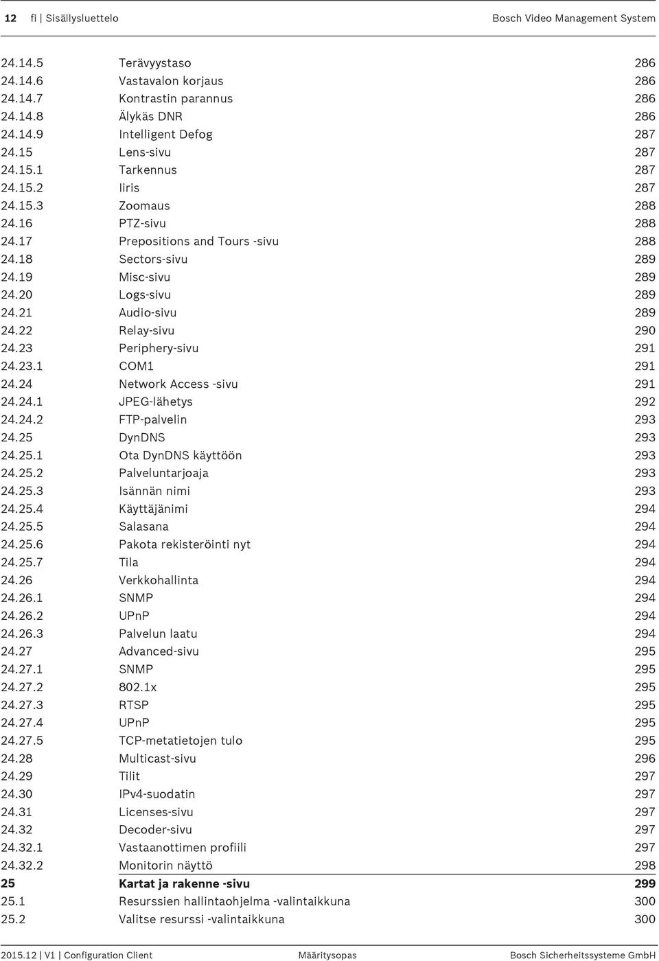 20 Logs-sivu 289 24.21 Audio-sivu 289 24.22 Relay-sivu 290 24.23 Periphery-sivu 291 24.23.1 COM1 291 24.24 Network Access -sivu 291 24.24.1 JPEG-lähetys 292 24.24.2 FTP-palvelin 293 24.