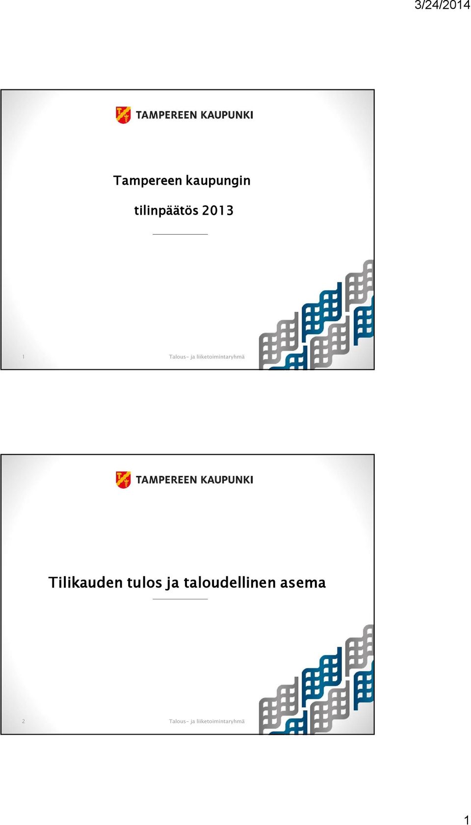 Tilikauden tulos ja