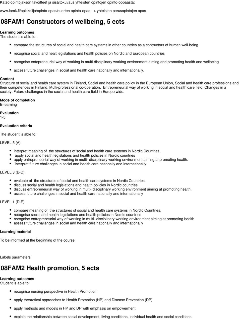 health care systems in other countries as a contructors of human well-being.