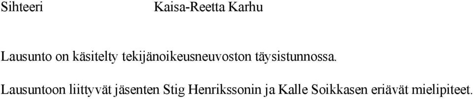 täysistunnossa.