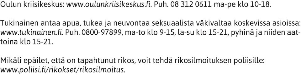 tukinainen.fi. Puh.