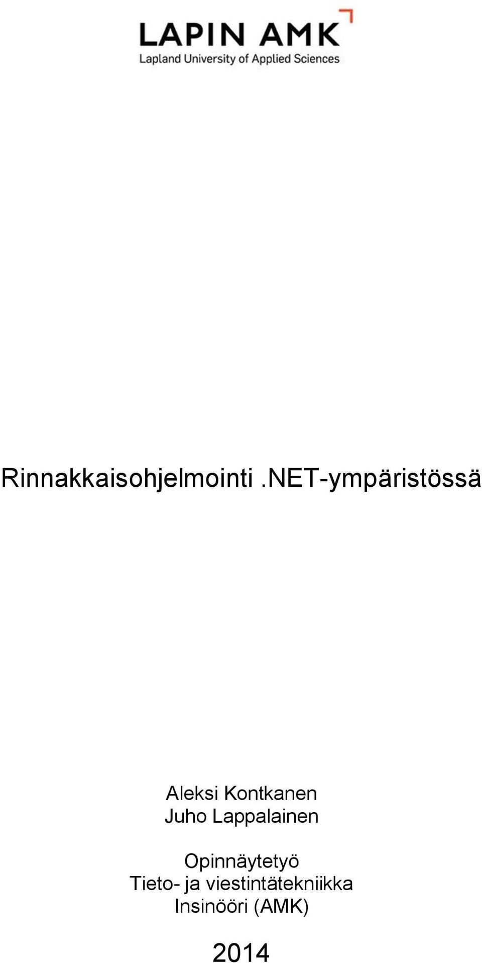Juho Lappalainen Opinnäytetyö