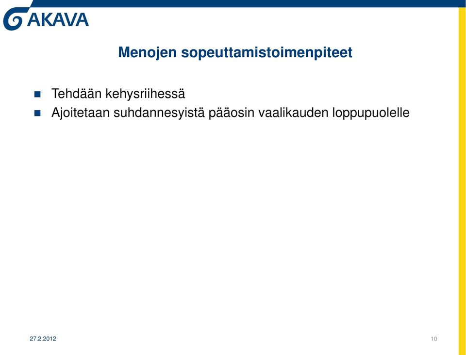 Ajoitetaan suhdannesyistä