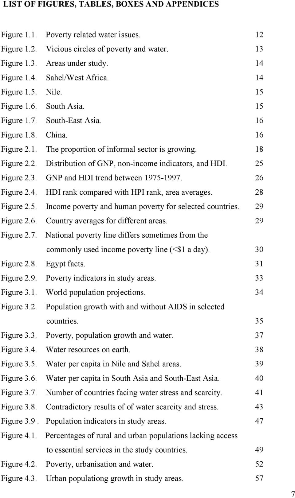 25 Figure 2.3. GNP and HDI trend between 1975-1997. 26 Figure 2.4. HDI rank compared with HPI rank, area averages. 28 Figure 2.5. Income poverty and human poverty for selected countries. 29 Figure 2.