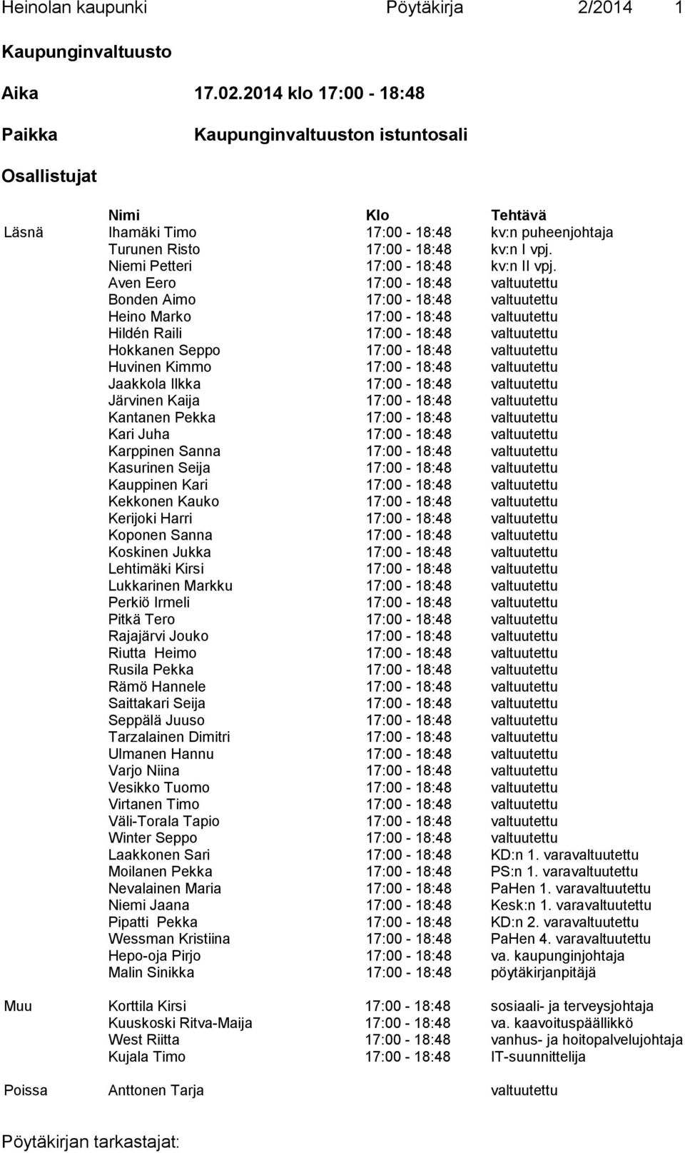 Niemi Petteri 17:00-18:48 kv:n II vpj.