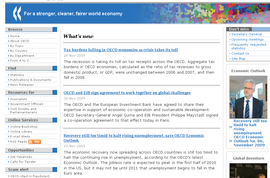 OECD tilastotiedon