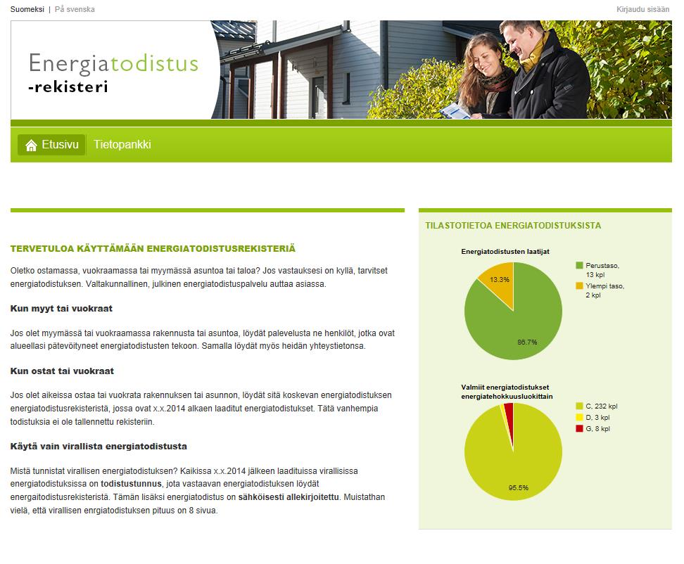 Sisällys 1. Energiatodistusrekisteri taustaa 2. Energiatodistusrekisteri laatijan toiminnot 1. Rekisteröityminen 2.