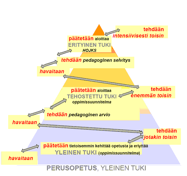 4.4.2. Tuen rakenne KUVIO 4. Kolmiportaisen tuen rakenne 4.4.3.